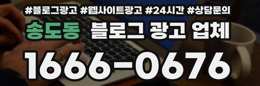 송도동 블로그 광고 업체