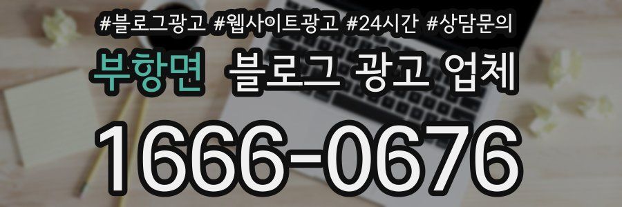 부항면 블로그 광고 업체