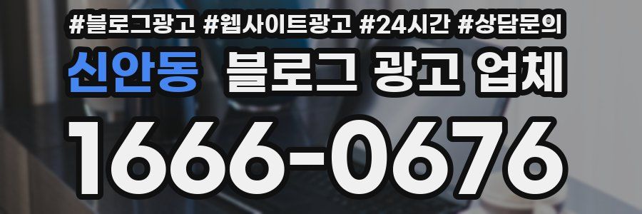 신안동 블로그 광고 업체
