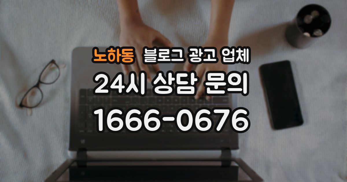 노하동 블로그 광고 업체