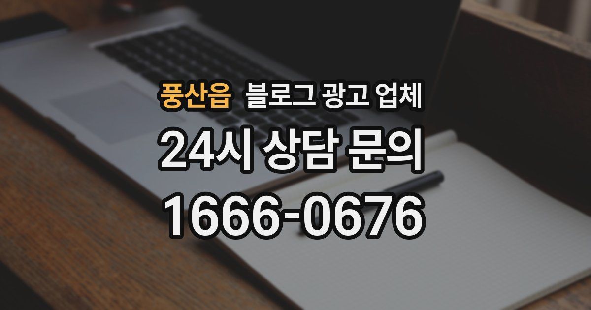 풍산읍 블로그 광고 업체