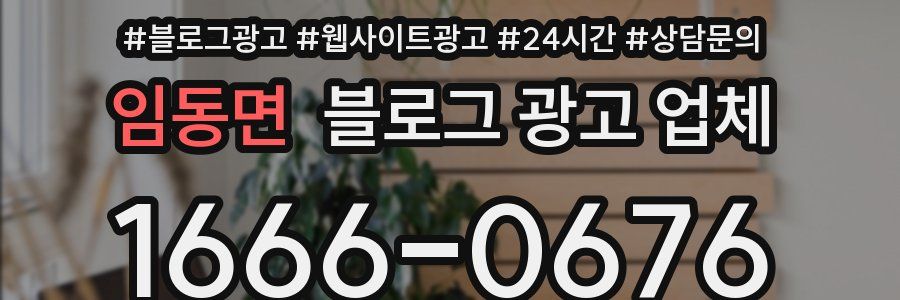 임동면 블로그 광고 업체