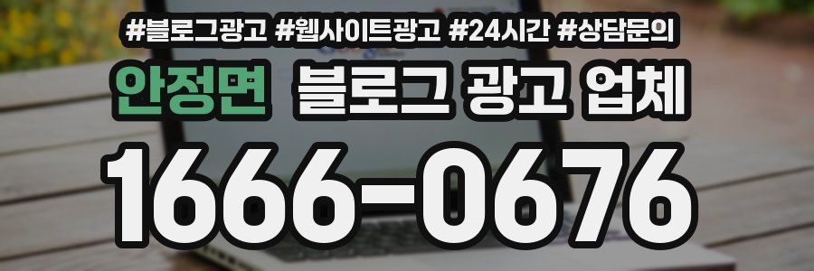 안정면 블로그 광고 업체