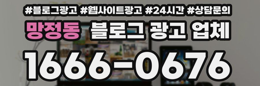 망정동 블로그 광고 업체