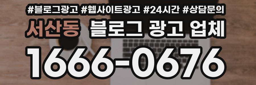 서산동 블로그 광고 업체