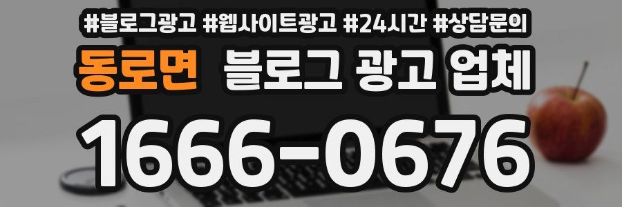 동로면 블로그 광고 업체