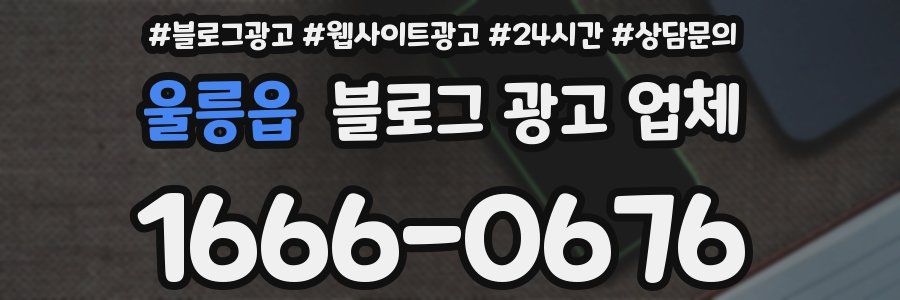 울릉읍 블로그 광고 업체