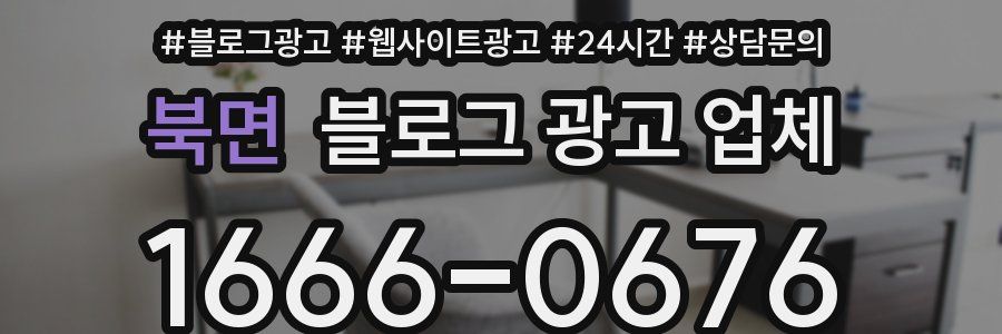 북면 블로그 광고 업체