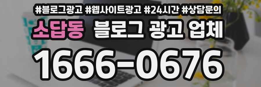 소답동 블로그 광고 업체
