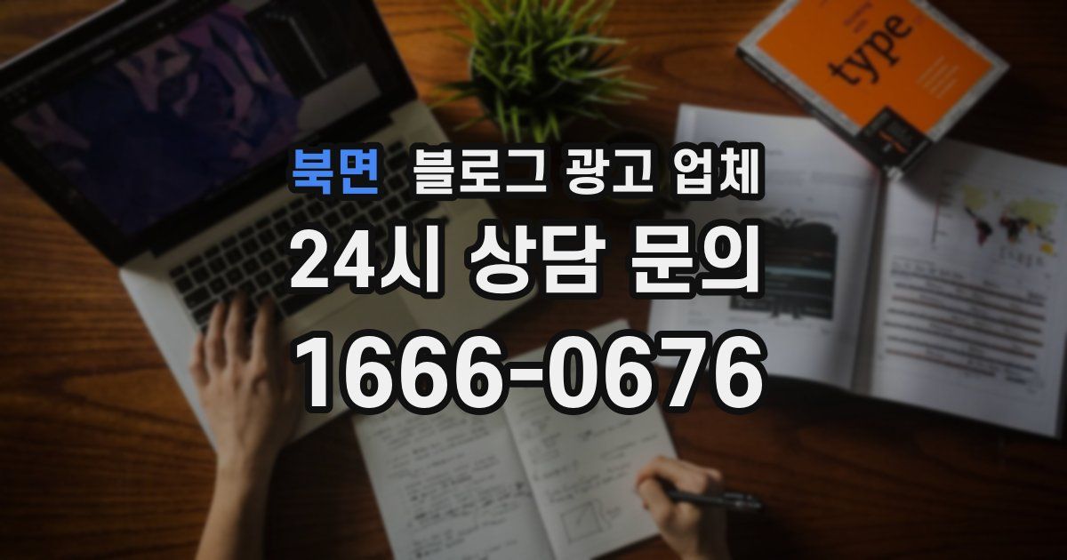 북면 블로그 광고 업체