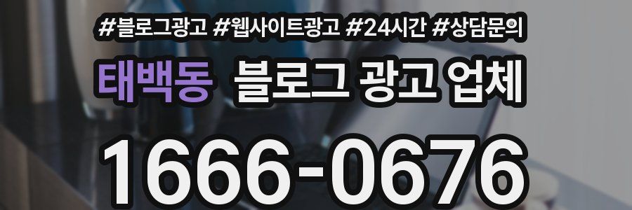 태백동 블로그 광고 업체