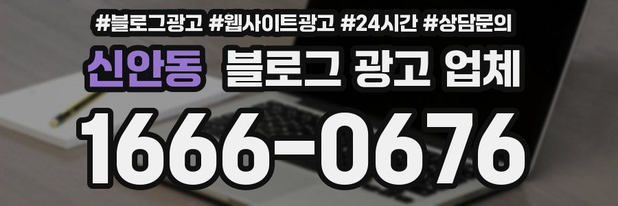 신안동 블로그 광고 업체