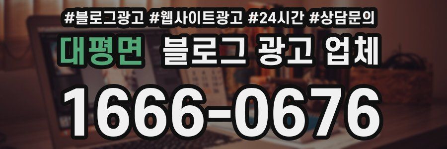 대평면 블로그 광고 업체