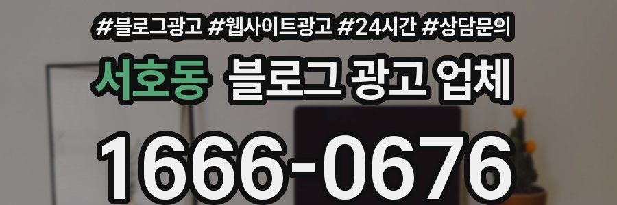 서호동 블로그 광고 업체
