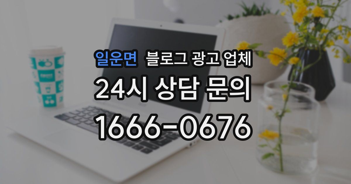 일운면 블로그 광고 업체