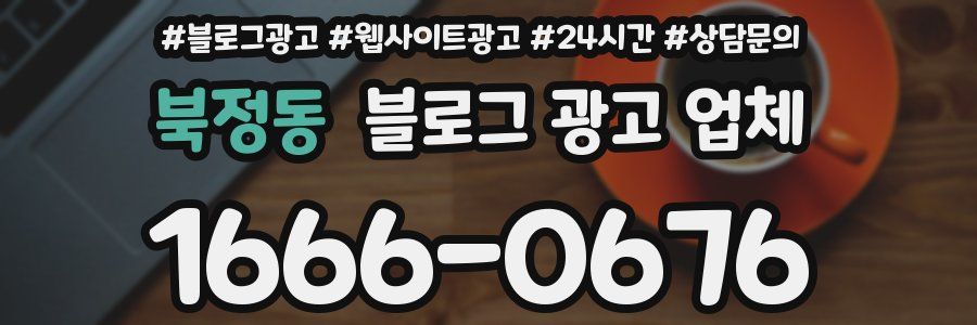 북정동 블로그 광고 업체