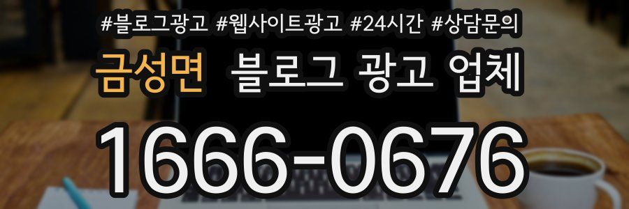 금성면 블로그 광고 업체