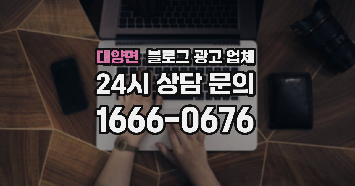 대양면 블로그 광고 업체