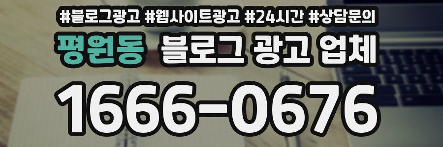 평원동 블로그 광고 업체