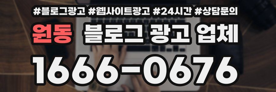 원동 블로그 광고 업체