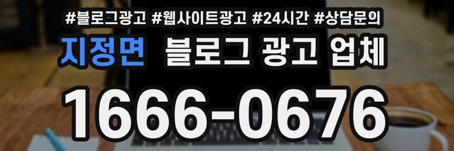 지정면 블로그 광고 업체