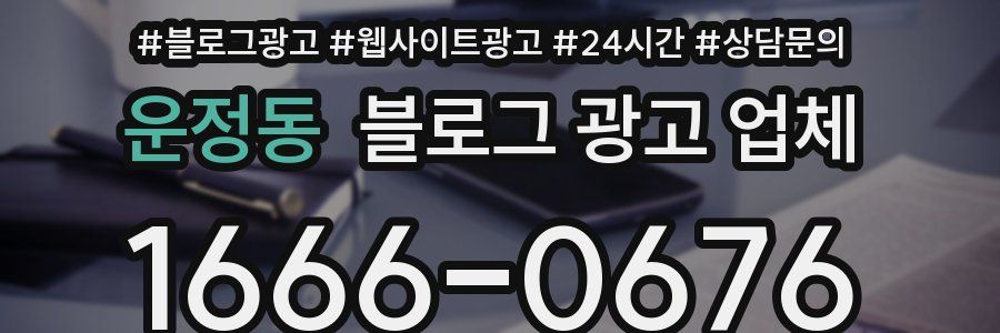 운정동 블로그 광고 업체