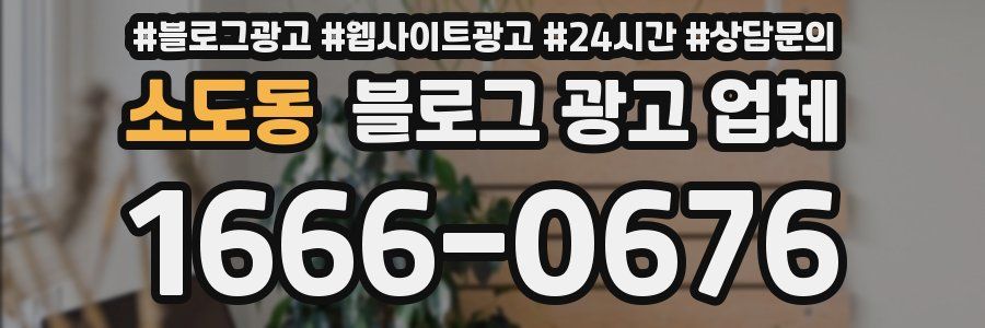 소도동 블로그 광고 업체