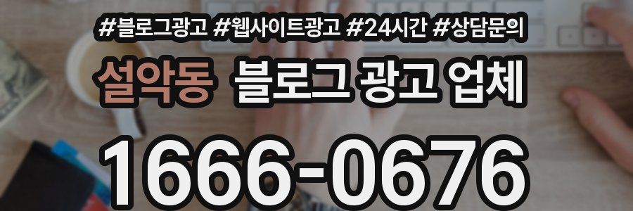 설악동 블로그 광고 업체