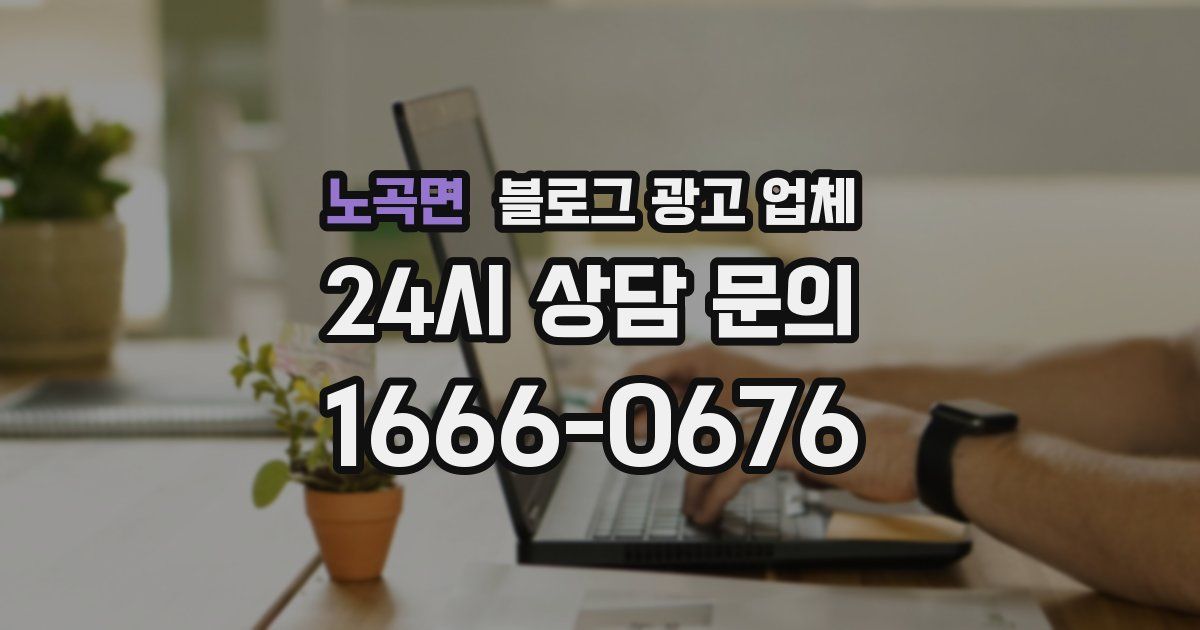 노곡면 블로그 광고 업체
