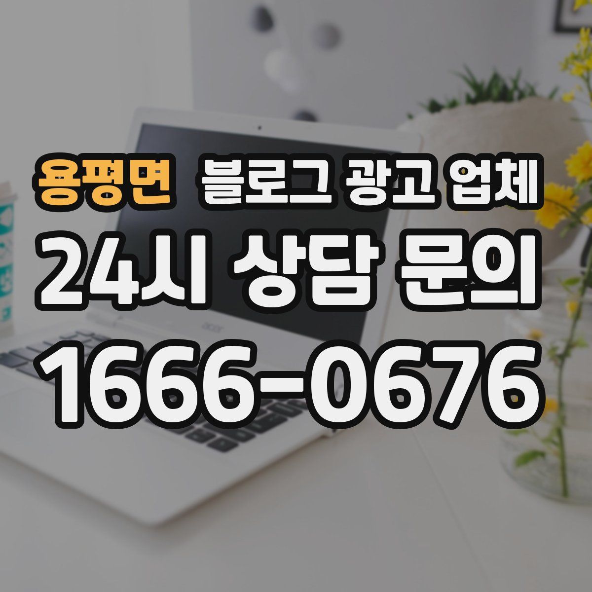 용평면 블로그 광고 업체