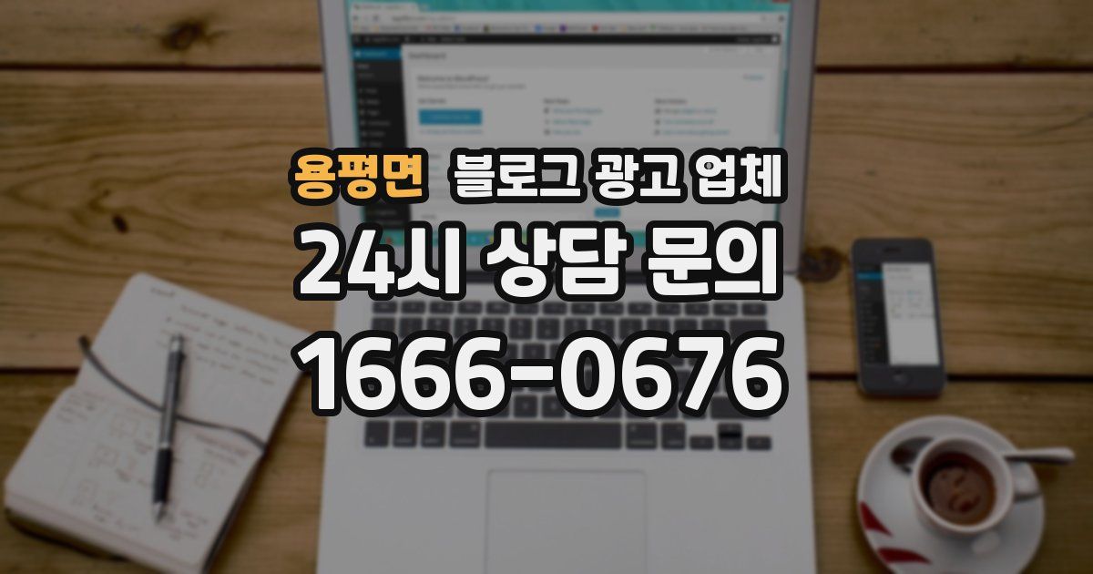 용평면 블로그 광고 업체