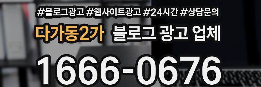 다가동2가 블로그 광고 업체