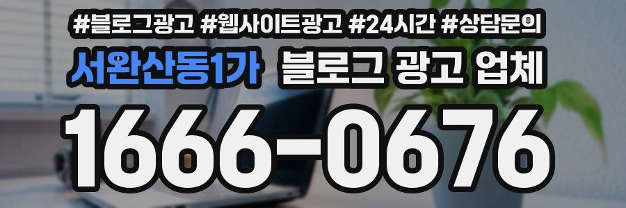 서완산동1가 블로그 광고 업체