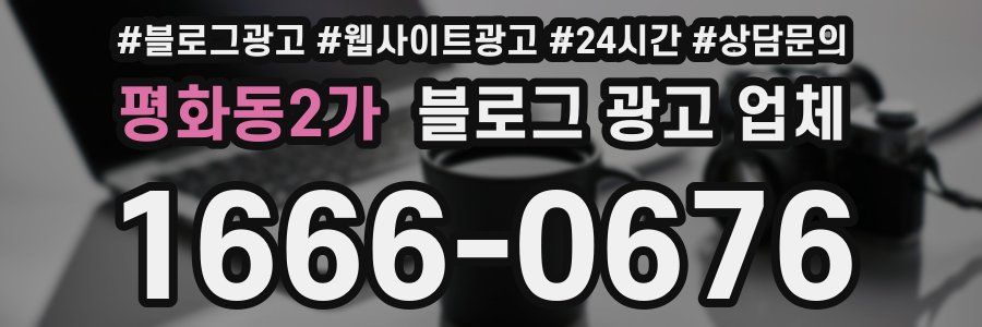 평화동2가 블로그 광고 업체