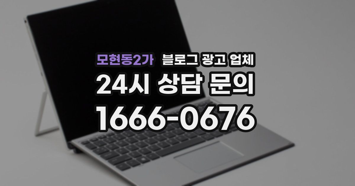 모현동2가 블로그 광고 업체