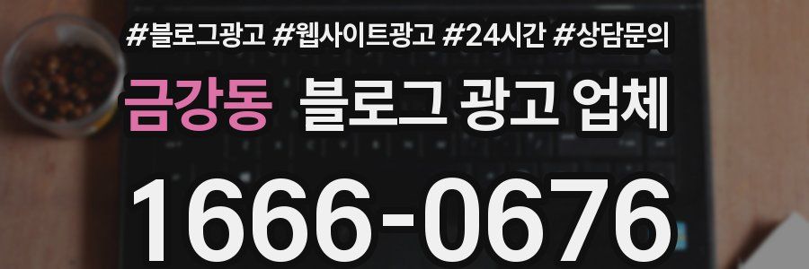 금강동 블로그 광고 업체
