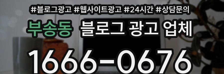 부송동 블로그 광고 업체