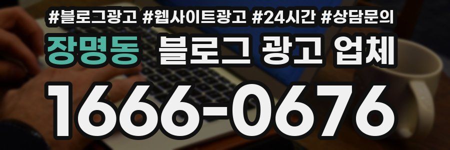 장명동 블로그 광고 업체