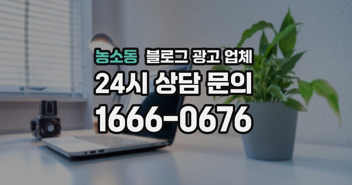 농소동 블로그 광고 업체