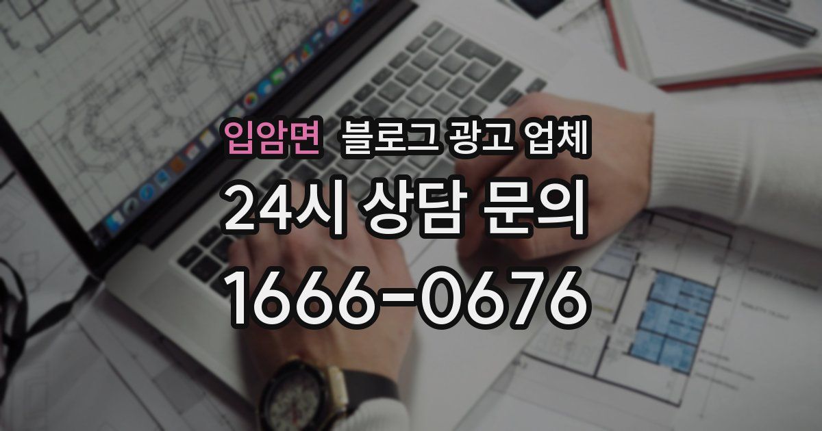 입암면 블로그 광고 업체