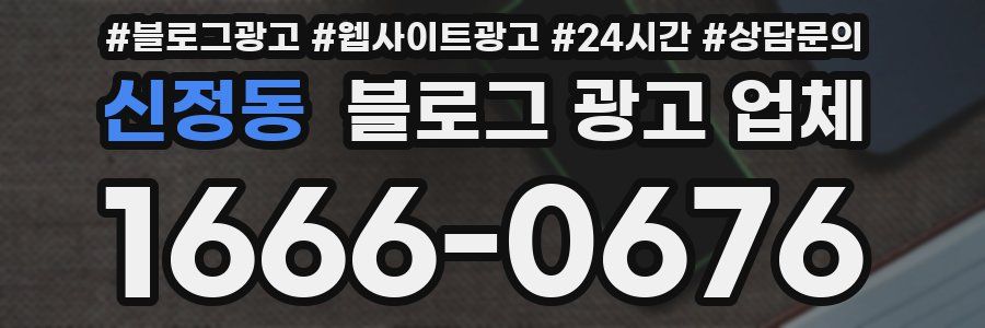신정동 블로그 광고 업체