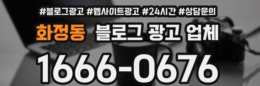 화정동 블로그 광고 업체