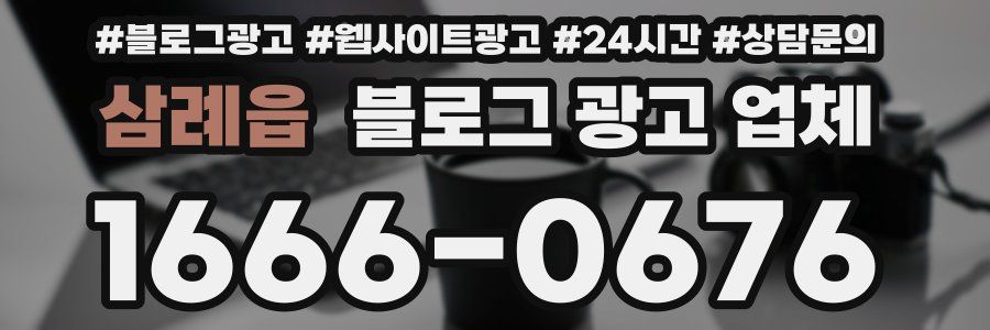 삼례읍 블로그 광고 업체
