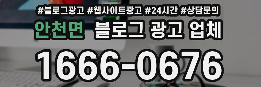 안천면 블로그 광고 업체
