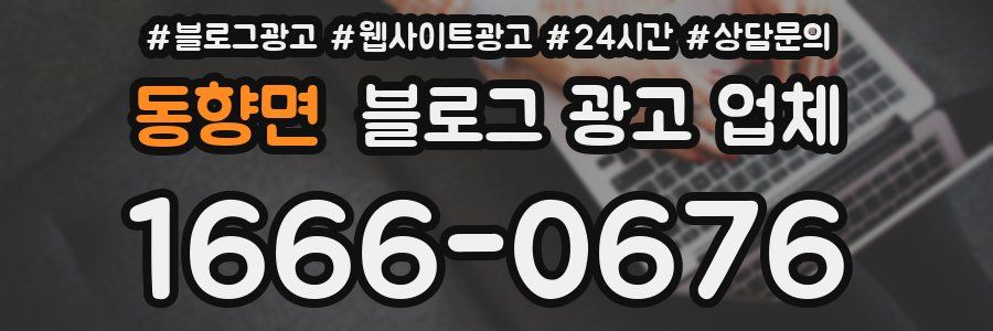 동향면 블로그 광고 업체
