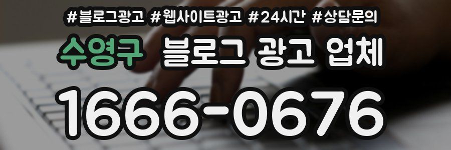 수영구 블로그 광고 업체