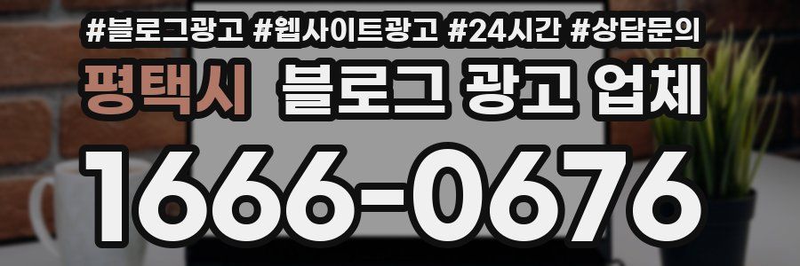평택시 블로그 광고 업체