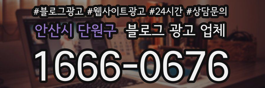 안산시 단원구 블로그 광고 업체
