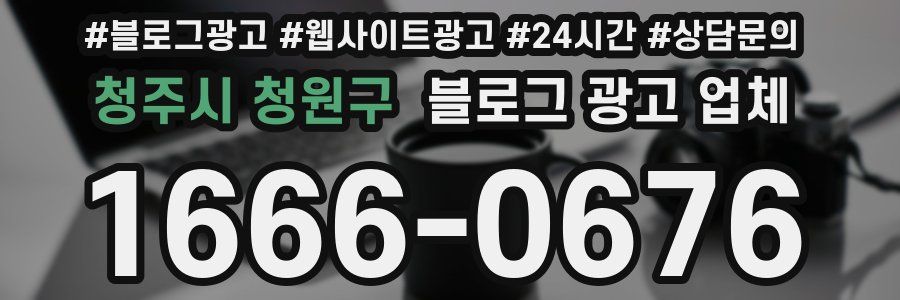 청주시 청원구 블로그 광고 업체