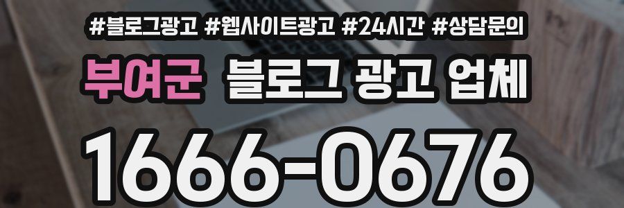 부여군 블로그 광고 업체
